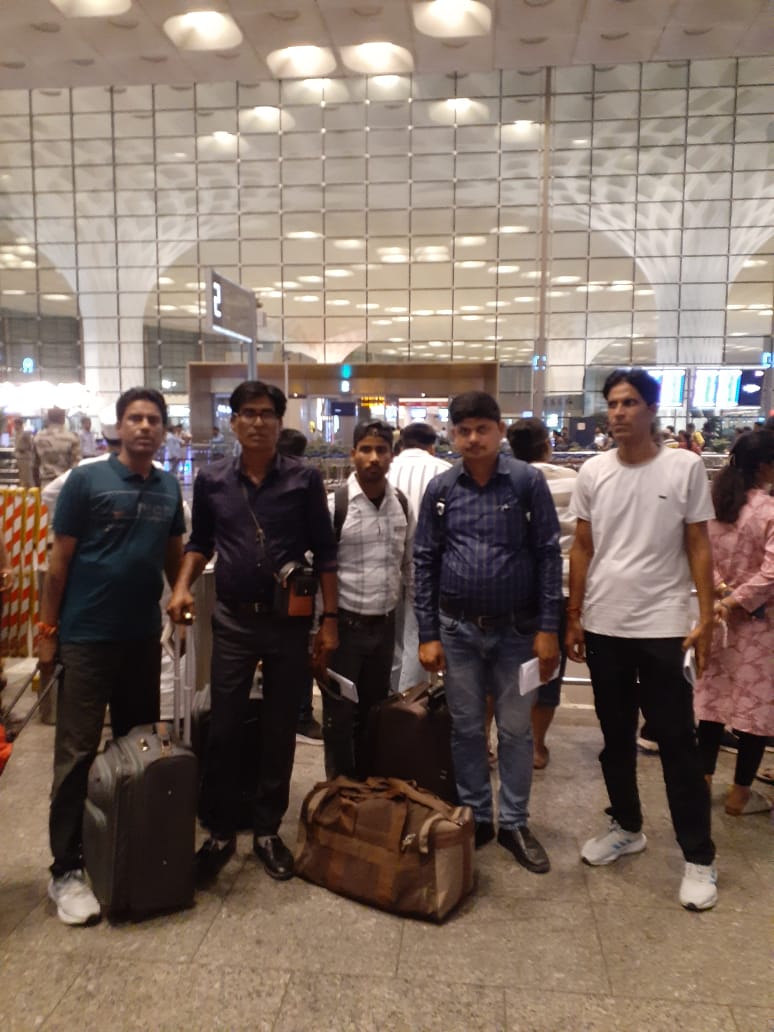 Deployment team on site in UAE managing worker mobilization